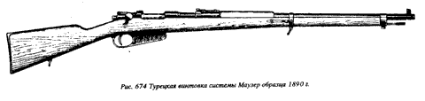 Турецкая винтовка системы Маузер образца 1890 г.