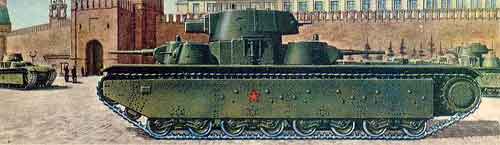 Советский тяжелый танк Т-35 1939 года